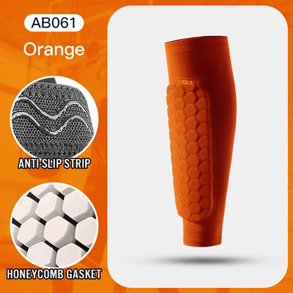 Foam Padded Compression Shin Guard Sleeve