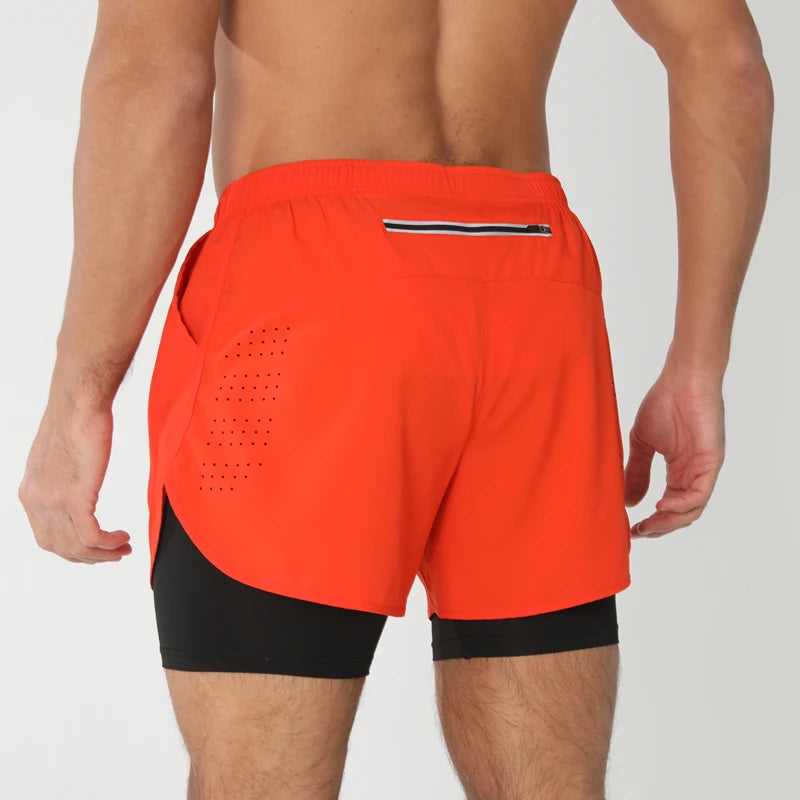 Men's Quick Dry 2 in 1 Running Shorts