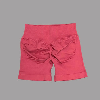 Women's Seamless Scrunch Butt Gym Biker Shorts