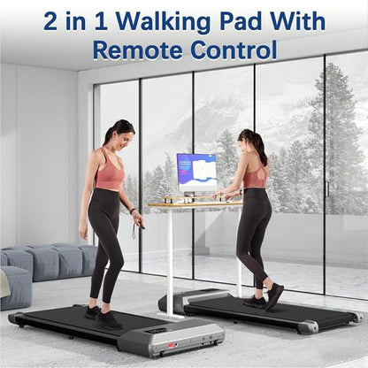 2 in 1 2.5HP Folding Treadmill and Walking Pad