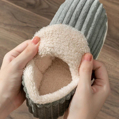 Warm Furry Ankle Cover Slippers for Men & Women Winter Home Shoes