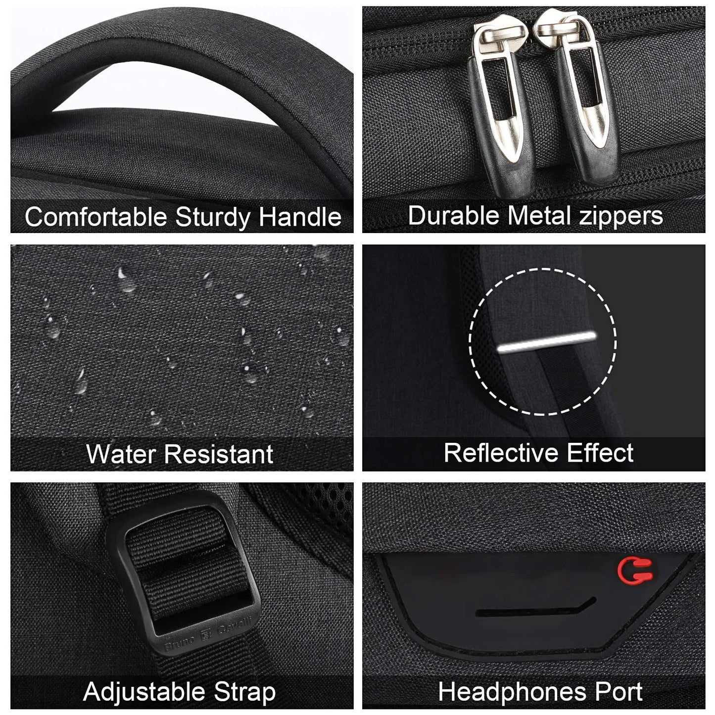 Men's Large Capacity Waterproof Travel Laptop Backpack
