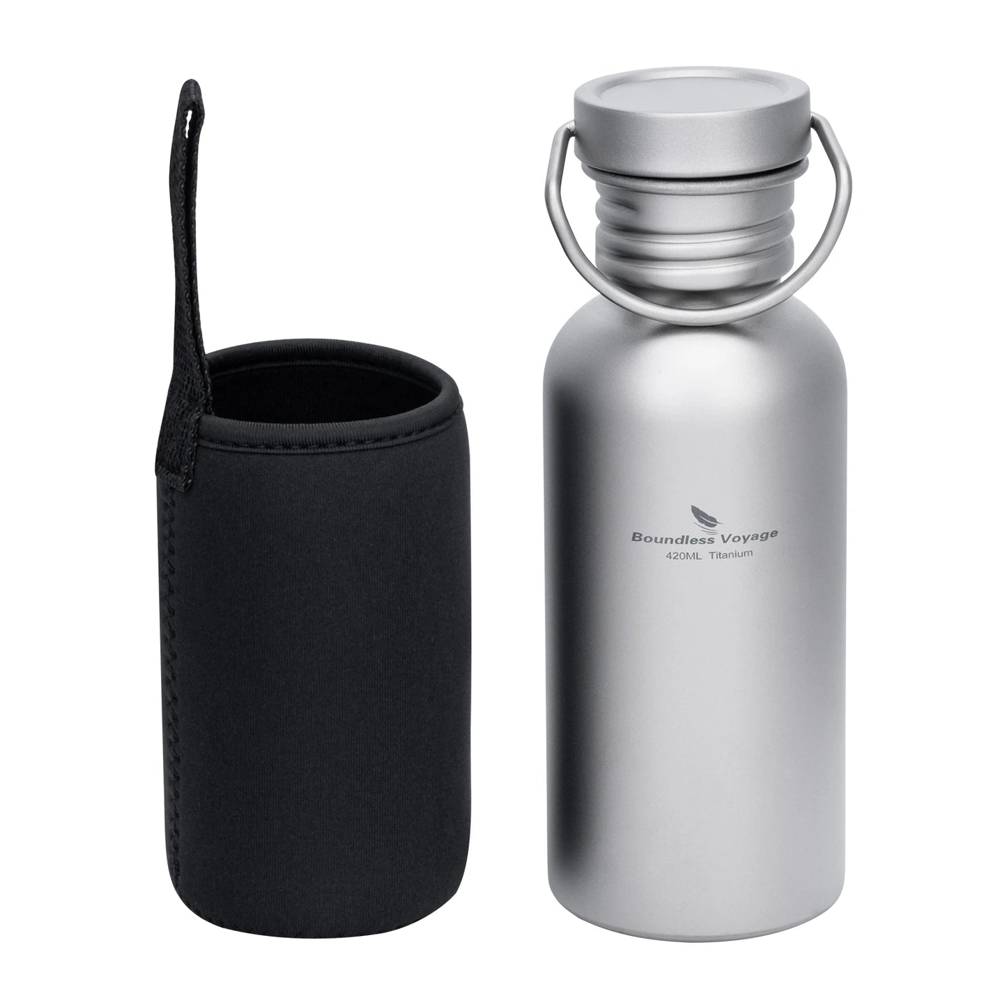 Boundless Voyage Wide Mouth Titanium Sports Water Bottle