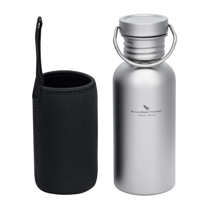 Boundless Voyage Wide Mouth Titanium Sports Water Bottle