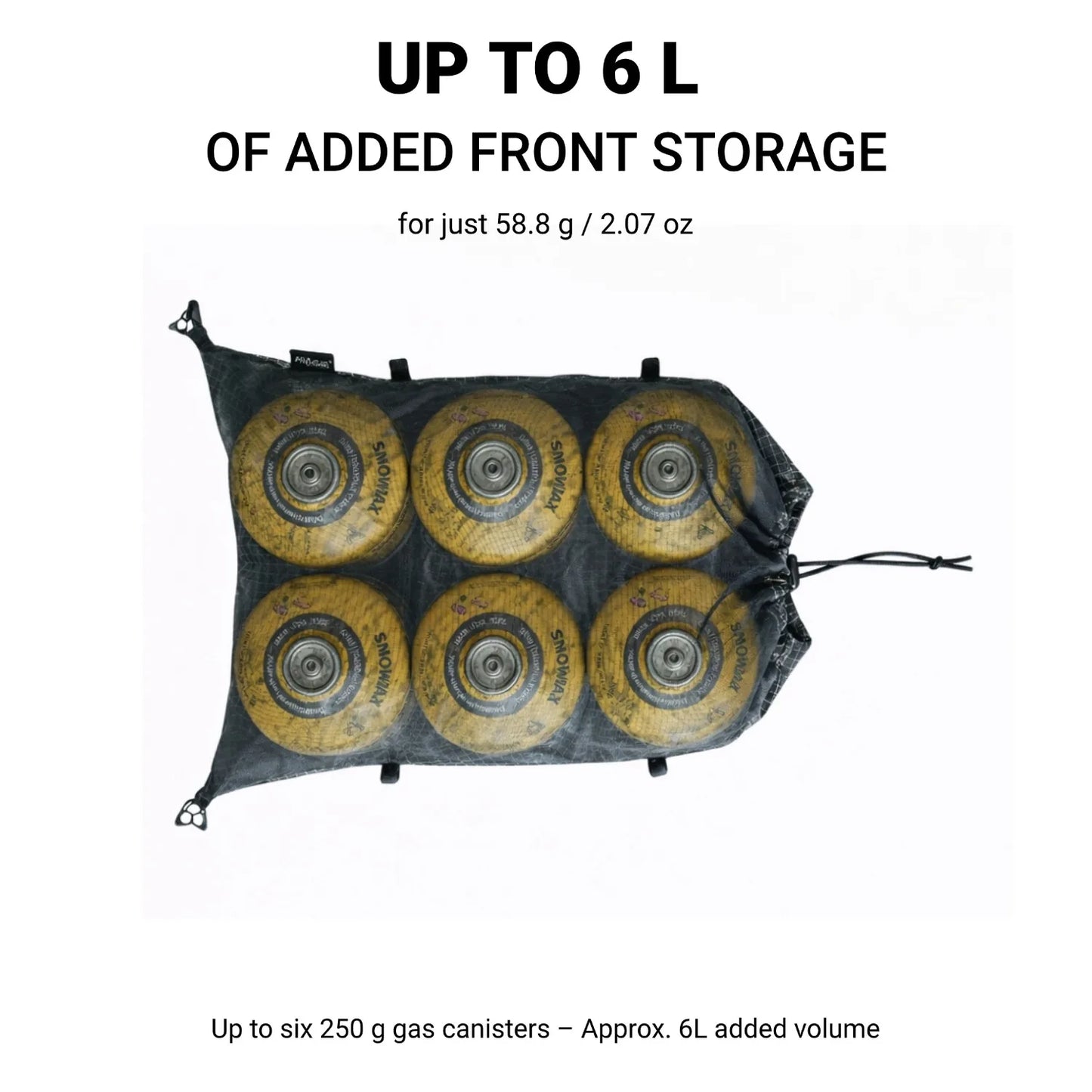 6L Ultralight Modular Backpack Expansion Pouch