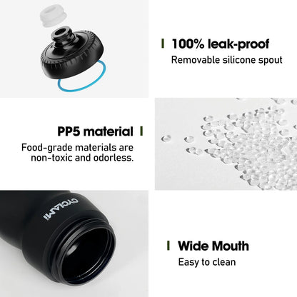 CYCLAMI 650ml or 750ml Leak Proof Cycling Water Bottle