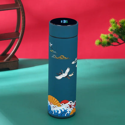 Style 304 Stainless Steel Thermos Bottle with Temperature Display