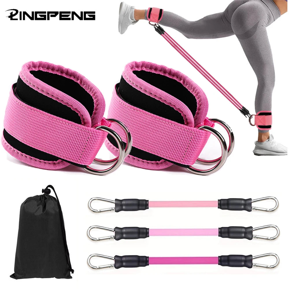Ankle Strap Resistance Band Set for Fitness Training