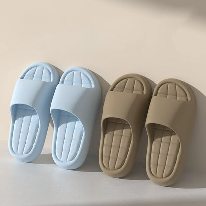 Unisex Cloud Cushion EVA Slides Thick Sole Non Slip Bathroom Slippers