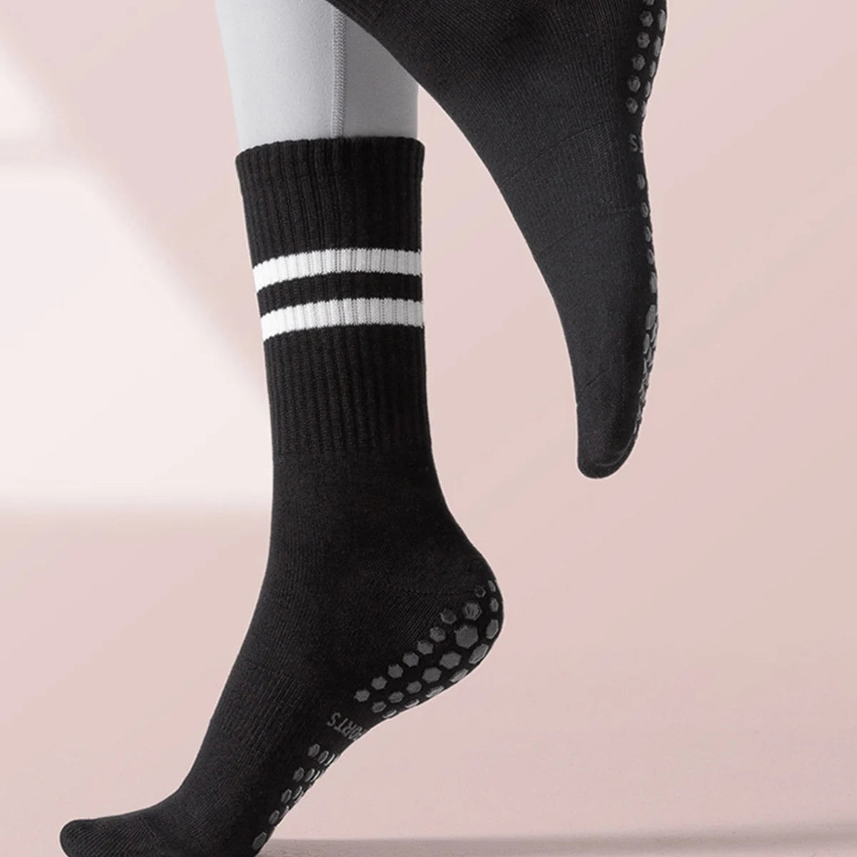 4 Pairs Women's Non Slip Yoga Pilates Socks