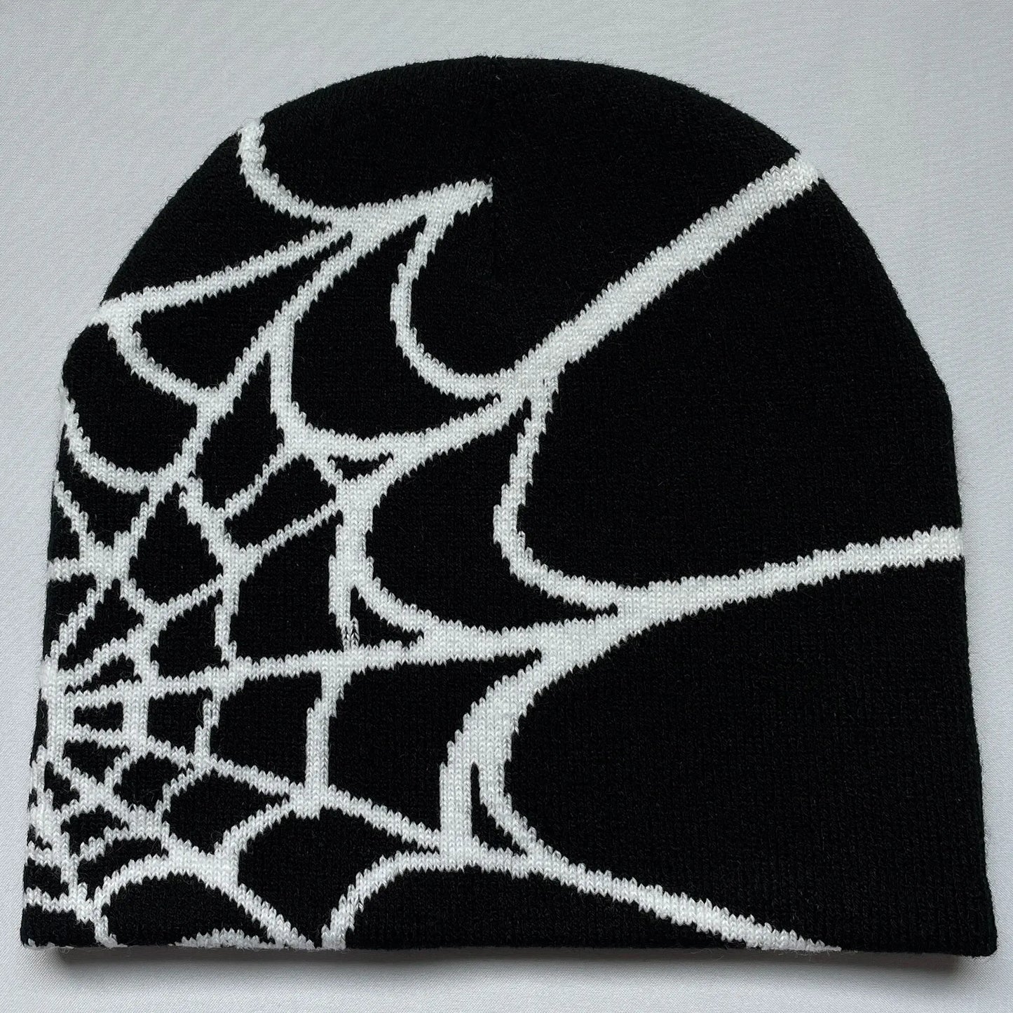 Unisex Y2K Spider Web Knit Beanie Hat