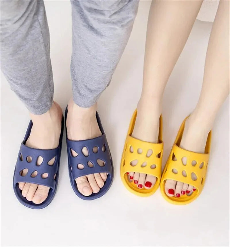 Unisex Non Slip EVA Drainage Shower Slippers