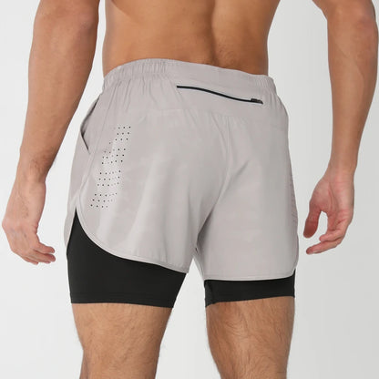 Men's Quick Dry 2 in 1 Running Shorts