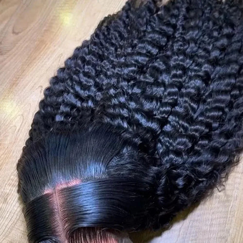 38 40 Inch Deep Wave 13x6 HD Lace Front Human Hair Wig 200% Density