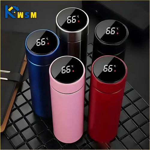 500ml Stainless Steel Temperature Display Thermos Bottle