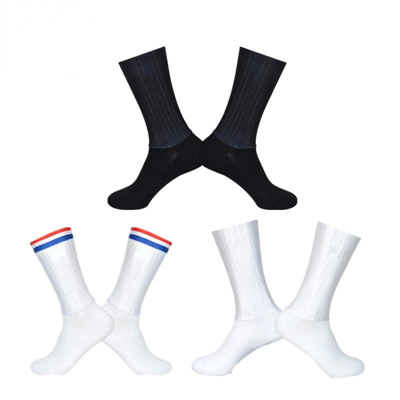 Men's Anti Slip Silicone Cycling and Running Socks
