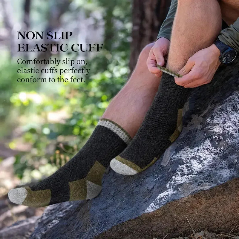 Unisex Merino Wool Thermal Hiking Socks