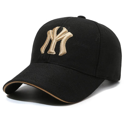 Unisex MY Letter Embroidered Adjustable Baseball Cap