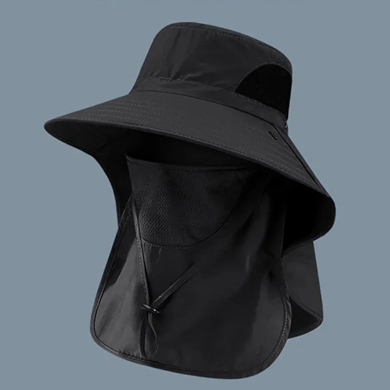 Unisex UV Protection Fishing Sun Hat with Neck Flap
