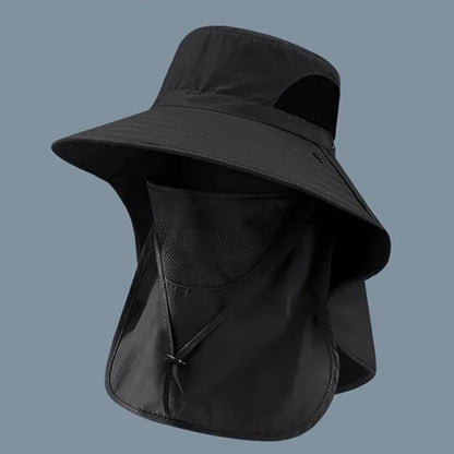 Unisex UV Protection Fishing Sun Hat with Neck Flap