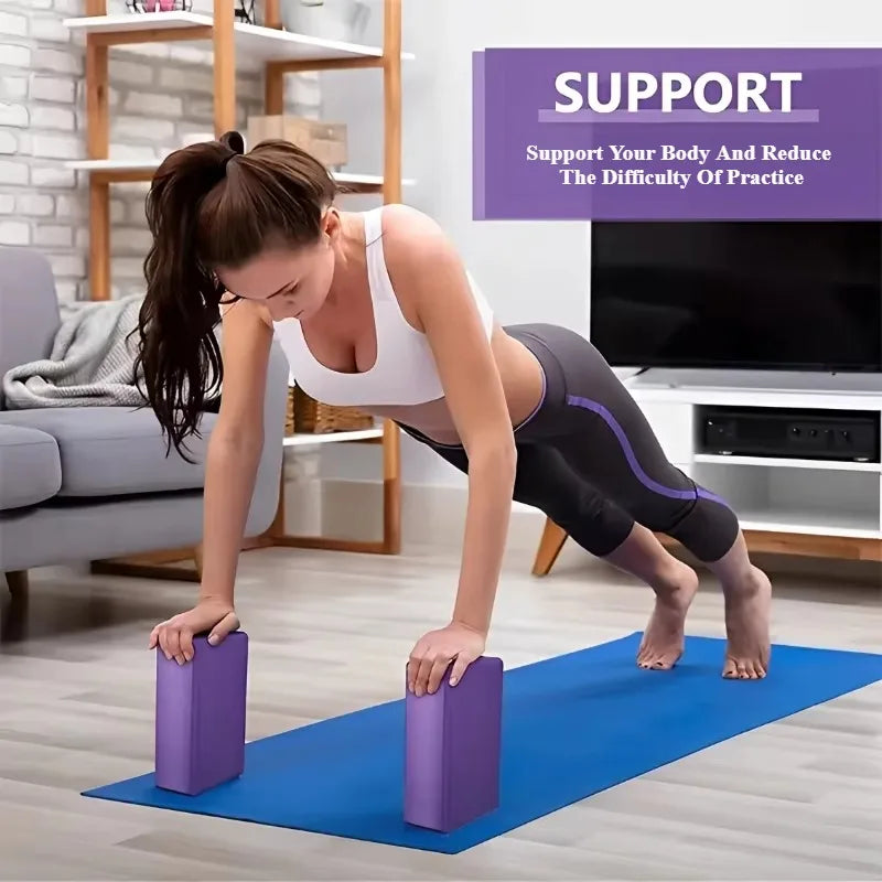 Foam Yoga Block for Pilates Stretching and Fitness