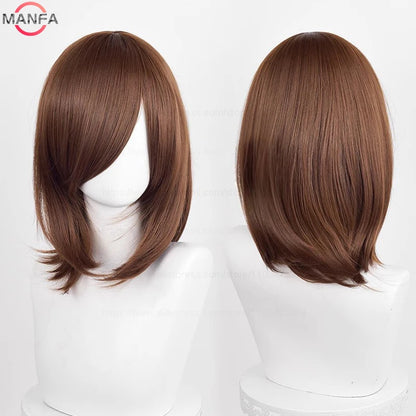 40cm Heat Resistant Anime Cosplay Wig with Bangs