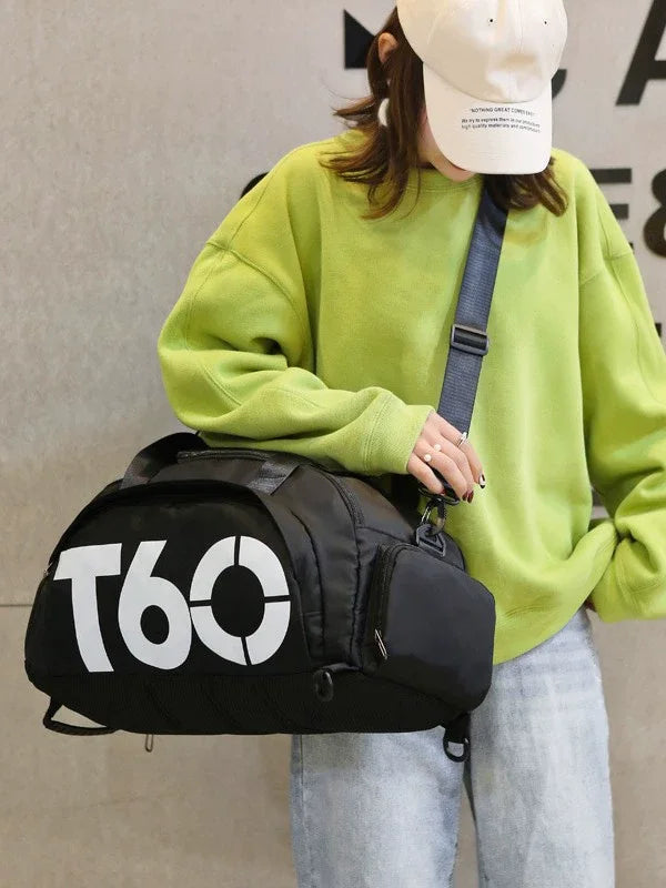 Large Capacity Gym Bag with Shoe Compartment
