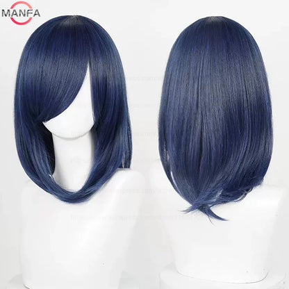 40cm Heat Resistant Anime Cosplay Wig with Bangs