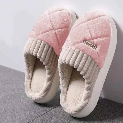 Soft Plush Winter Home Slippers for Men & Women Non Slip Indoor Shoes