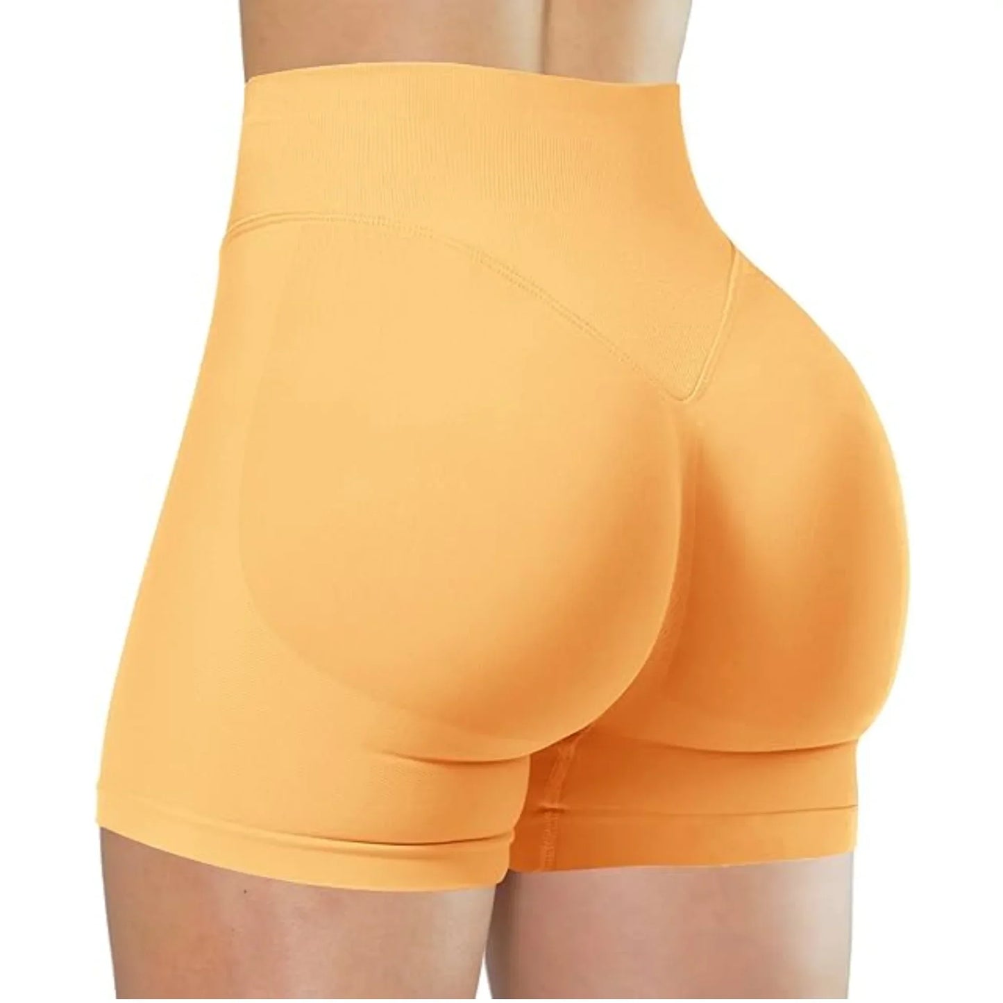 Women's High Waist Elastic Yoga Shorts