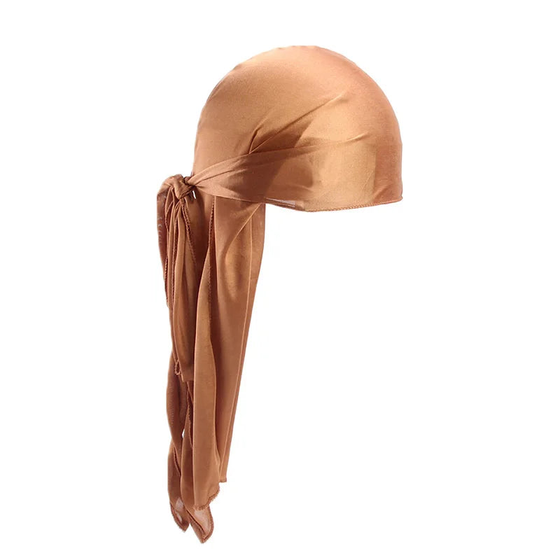 Unisex Silky Long Tail Durag Headwrap