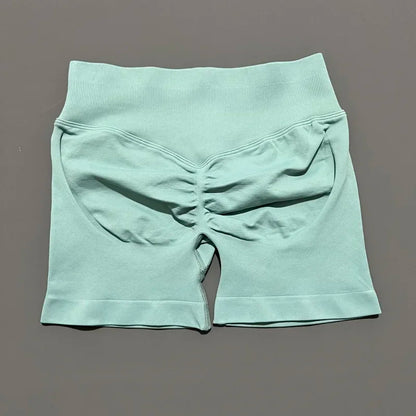 Women Fitness Workout Shorts Yoga High Waist Lift Butt Fitness Shorts Gym Running Sportswear Women Push Up Gym Leggings