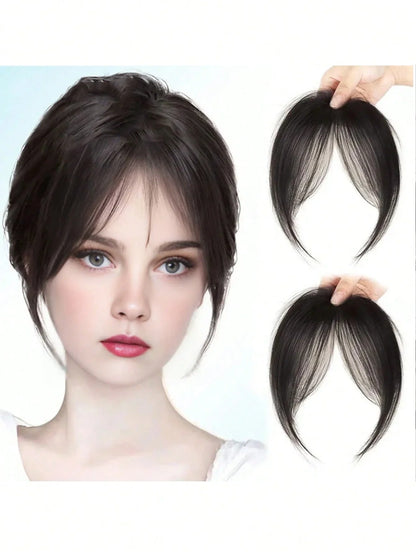 Women's Natural Clip In Middle Part Bangs Hair Extension