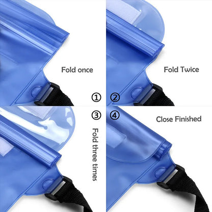 Waterproof Dry Bag Waist Pack with Phone Pouch