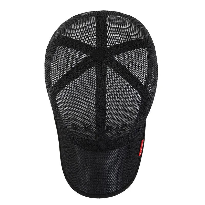 Unisex Mesh Embroidered Sun Protection Baseball Cap