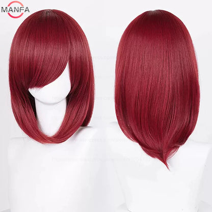 40cm Heat Resistant Anime Cosplay Wig with Bangs