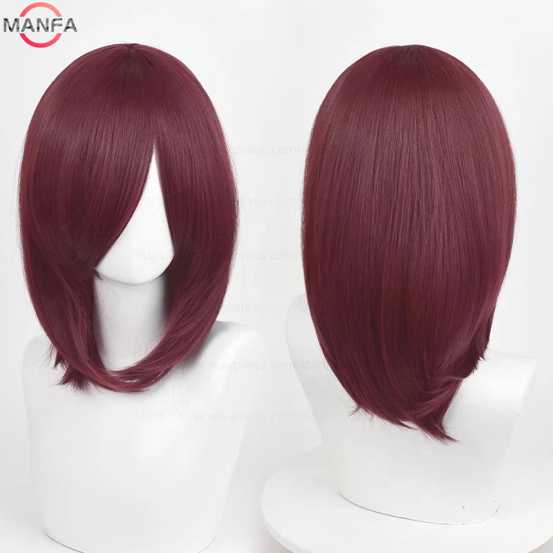 40cm Heat Resistant Anime Cosplay Wig with Bangs