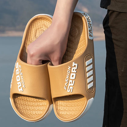 Big Size 48–49 Open Toe Summer Slippers for Men & Women