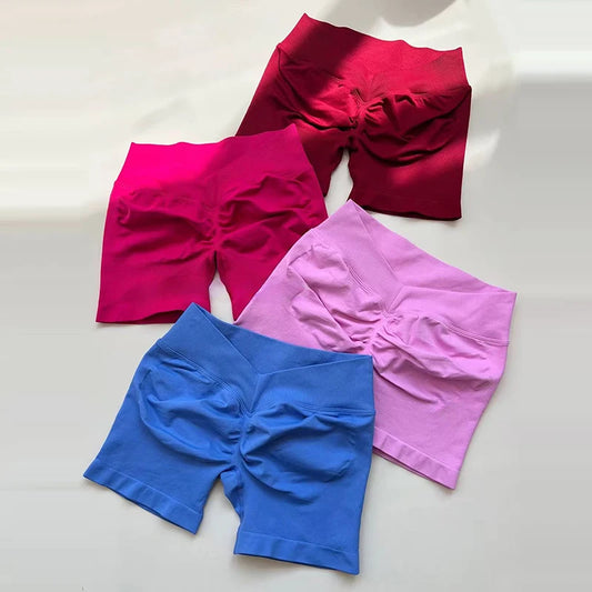 Women's High Waist V Shape Butt Lift Yoga Shorts