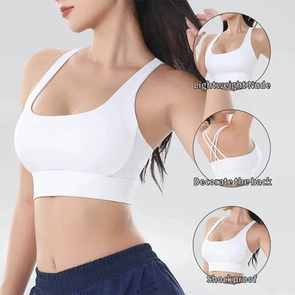 Women's Racerback Breathable Fitness Sports Bra