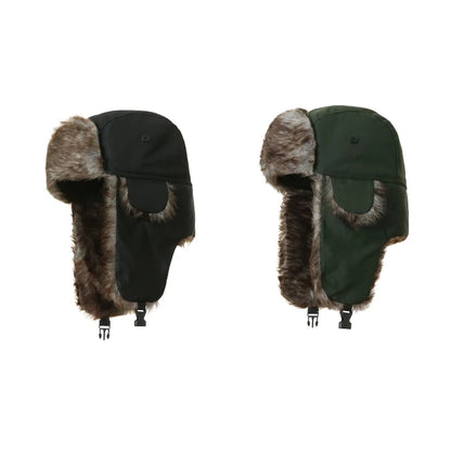 Men's Winter Russian Ushanka Trapper Hat with Ear Flaps