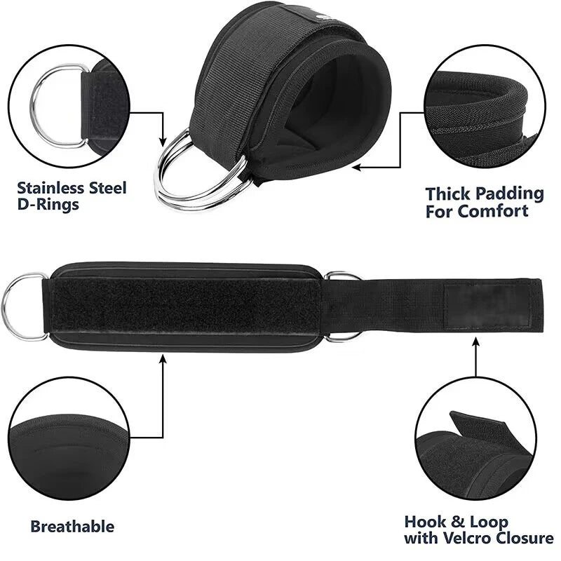 Ankle Strap Resistance Band Set for Fitness Training