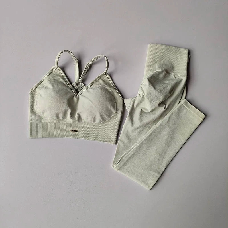 Women's High Waist Butt Lift Yoga Fitness Set