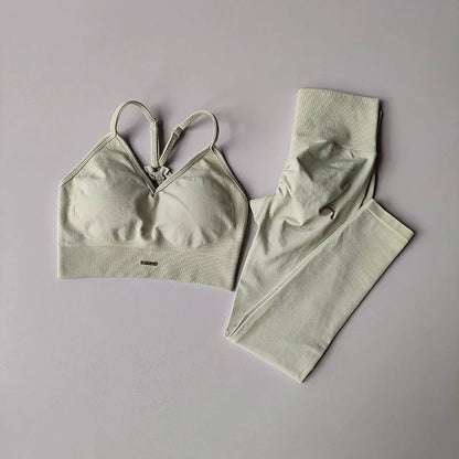 Women's High Waist Butt Lift Yoga Fitness Set
