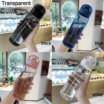 780ml Leak Proof Transparent Sports Water Bottle