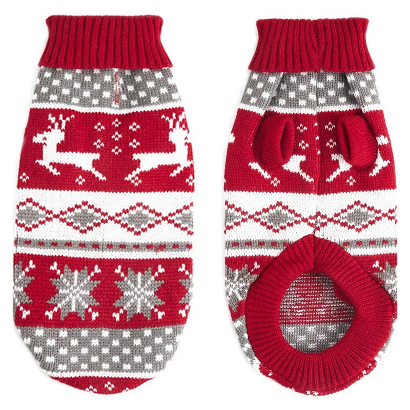 Cute Warm Pullover Sweater for Small Dogs & Cats Winter Pet Clothing