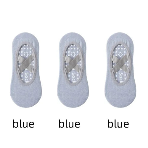 1 or 3 Pairs Women's Anti Slip Yoga Pilates Socks