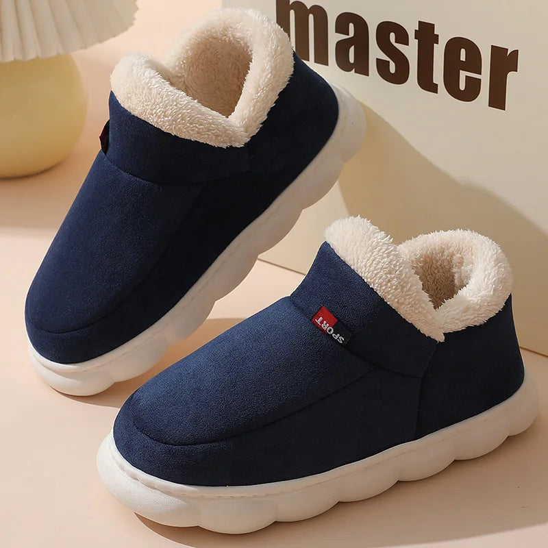 Unisex Warm Plush Indoor Outdoor Slippers