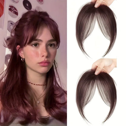 Women's Clip In Natural Middle Part Bangs Hair Extension
