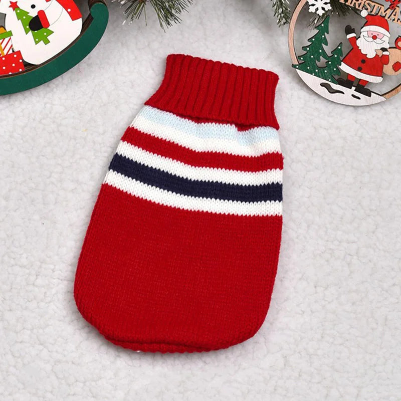 Cute Warm Cat Sweater Pullover for Winter Pet Clothing